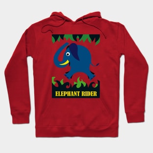 Elephant Rider Cartoon Hoodie